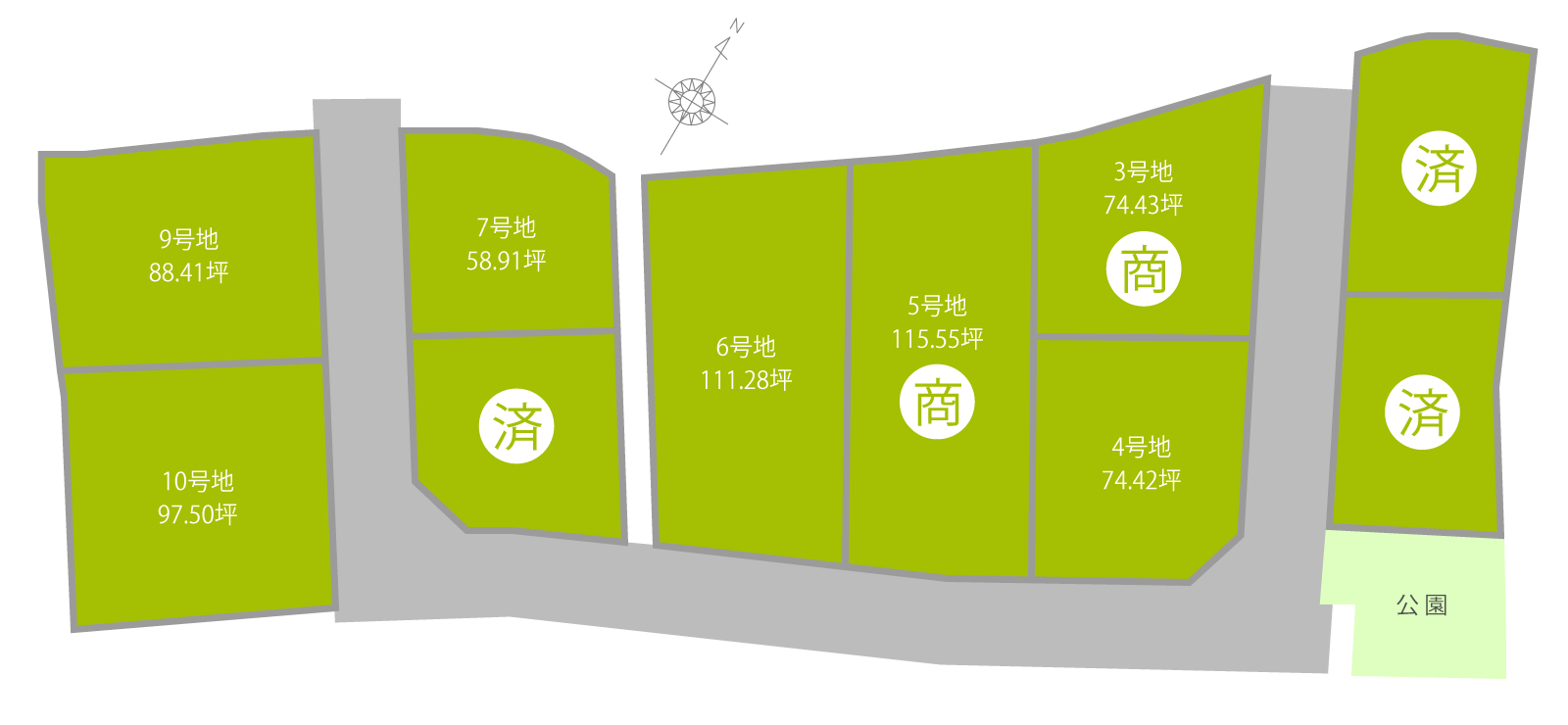 丸亀市津森町15期（全10区画）